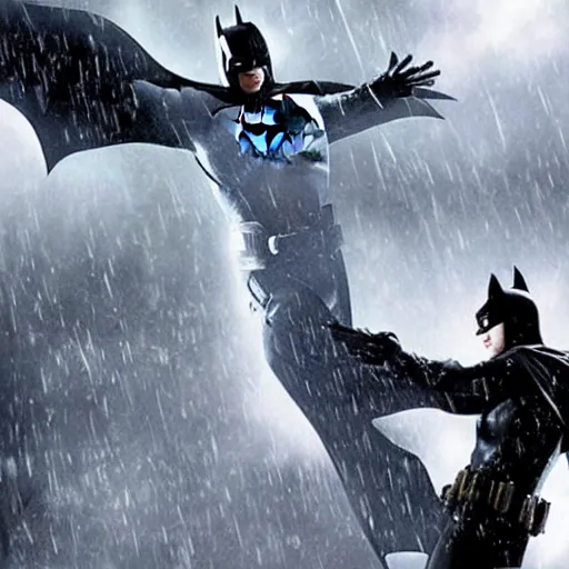 Image similar to a still from the movie batman begins, 2 0 1 1 portal 2 graphics visual aesthetic