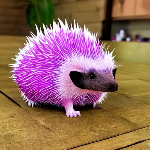 Image similar to photo of a cute dragonfruit hedgehog