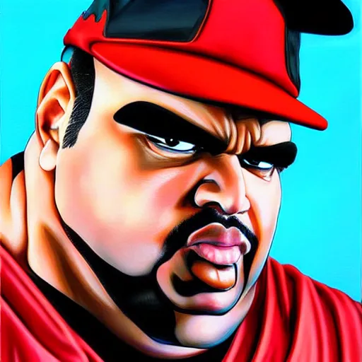 Image similar to ultra realistic portrait painting of big pun, art by akira toriyama, 4 k, dragon ball artstyle, cel shaded, highly detailed, epic lighting