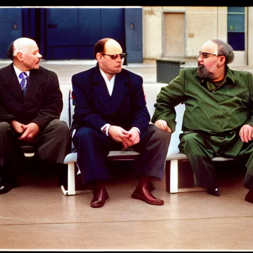 Prompt: photo of george costanza as a soviet leader, 3 5 mm film, by steve mccurry