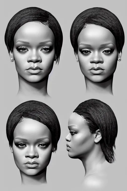 Image similar to Rihanna 3d head model