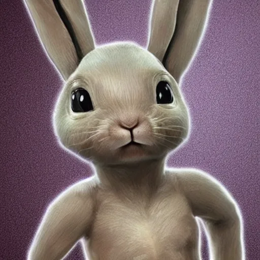 Image similar to bunny alien cute realistic