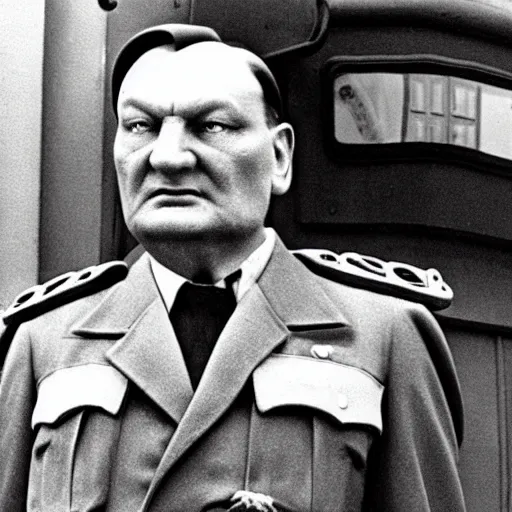 Image similar to herman goering in postman pat, bbc