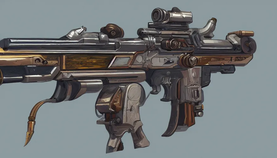 Image similar to Digital painting of FN 2000 flintlock version, hyperdetailed, artstation, cgsociety, 8k