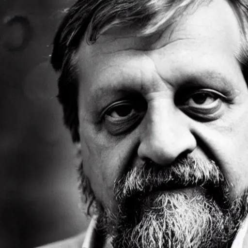 Image similar to Official Portrait of United States President Slavoj Zizek