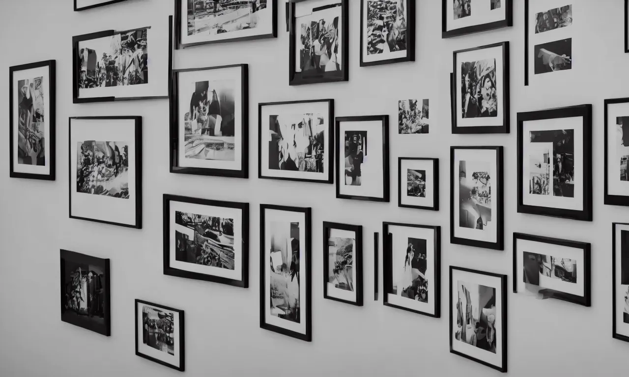 Stunning Black and White Gallery Wall