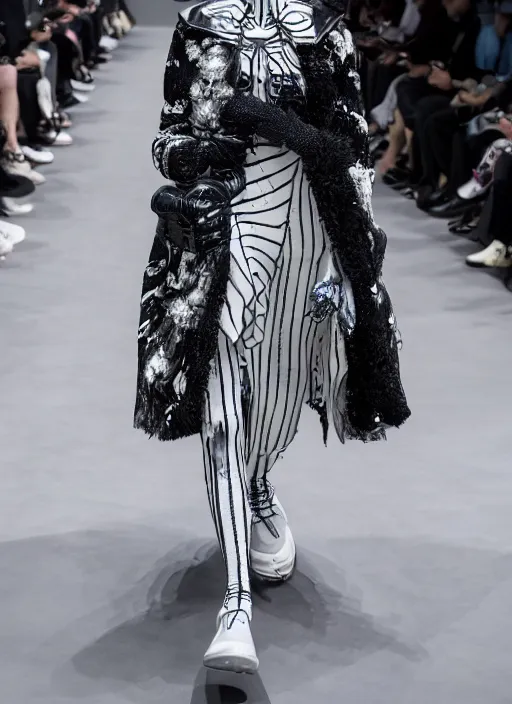 Image similar to hyperrealistic and heavy detailed balenciaga runway show of the nightmare before christmas, leica sl 2 5 0 mm, vivid color, high quality, high textured, real life
