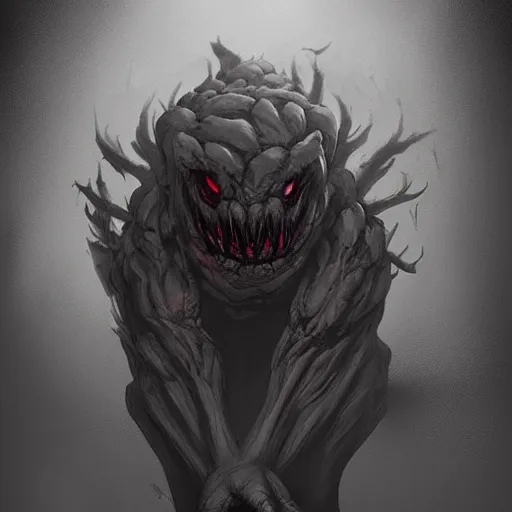 Prompt: Sleep paralysis monster, evil, fear, ominous vibe, trending on ArtStation by Travis Sergio Diaz