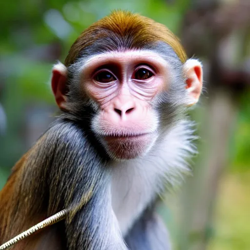 Albino Macaque Monkey Close-up. Beautiful Eyes Of An Animal. Stock Photo,  Picture and Royalty Free Image. Image 201992791.