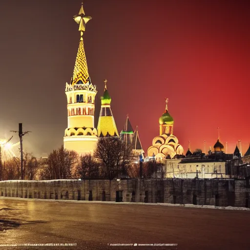 Prompt: A photo of Kremlin liberated by Ukraine, 4k, award-winning