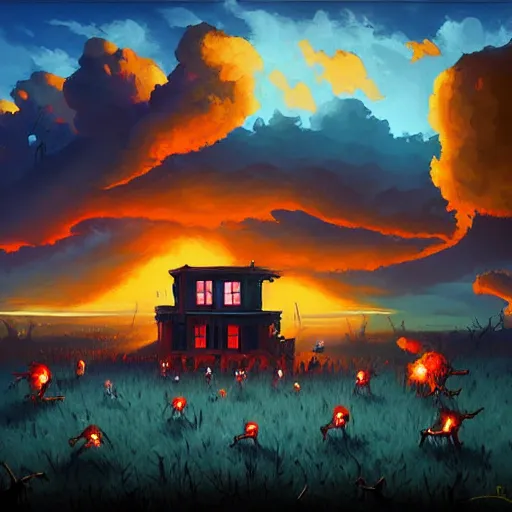 Image similar to zombie apocalypse by rhads, detailed