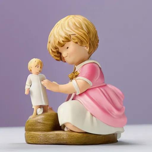 Prompt: precious moments figurine