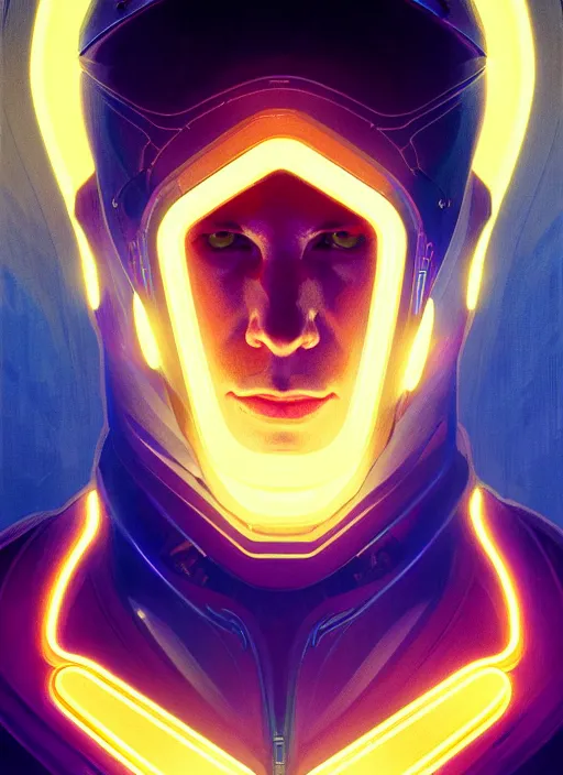 Prompt: symmetry! portrait of glenn howerton, sci - fi, tech wear, glowing lights!! intricate, elegant, highly detailed, digital painting, artstation, concept art, smooth, sharp focus, illustration, art by artgerm and greg rutkowski and alphonse mucha