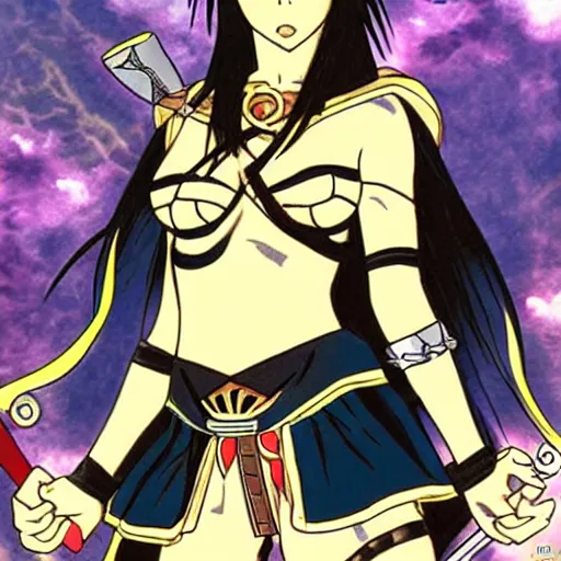 Image similar to xena the warrior princess as anime character, manga