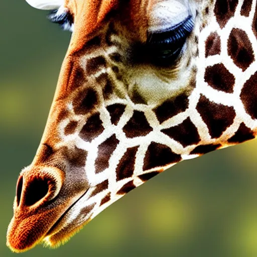 Image similar to a giraffe meditating, ultra realistic, photorealistic, cinematic