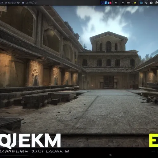 Prompt: quake e 1 m 1 unreal engine 5, ingame screenshot, hyper detail, realistic