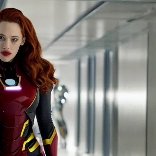 Image similar to a still of kat dennings as black widow in iron man 2 ( 2 0 1 0 )