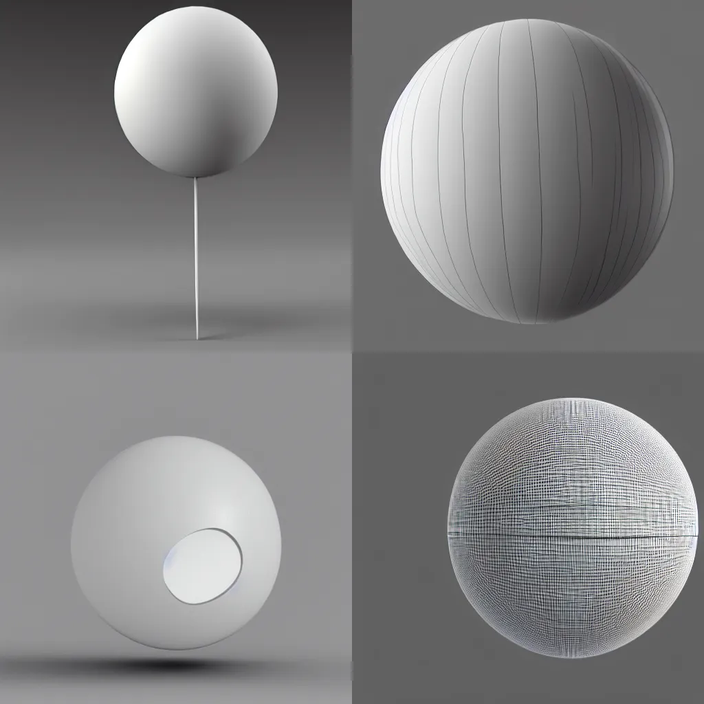 Image similar to 3d render of a sphere