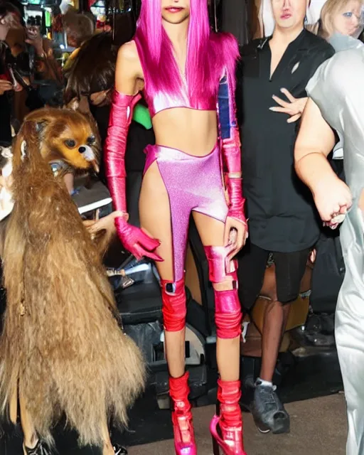 Image similar to zendaya cosplaying as leeloo