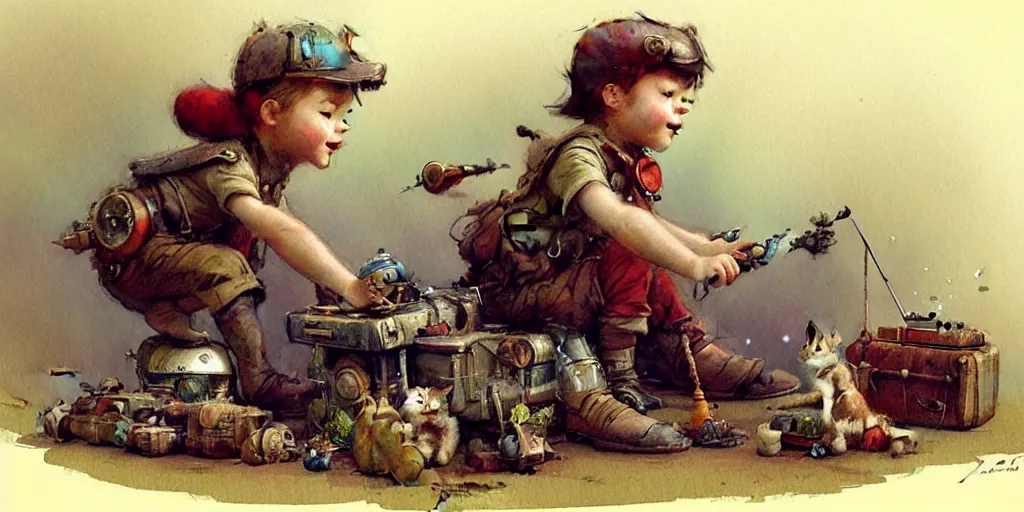 Image similar to adventurer ( ( ( ( ( 1 9 5 0 s retro future living room. muted colors. toys laying around ) ) ) ) ) by jean baptiste monge, chrome red