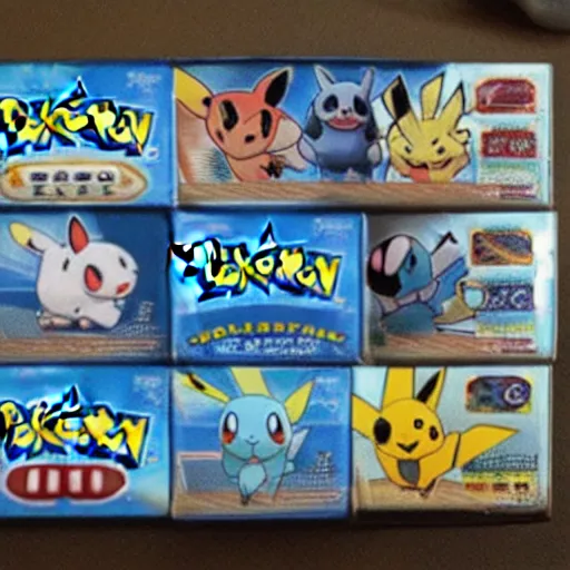 Prompt: Pokemon cigarette pack