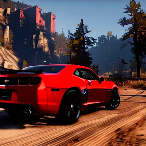 Image similar to 2 0 1 3 chevrolet camaro ss in red dead redemption 2