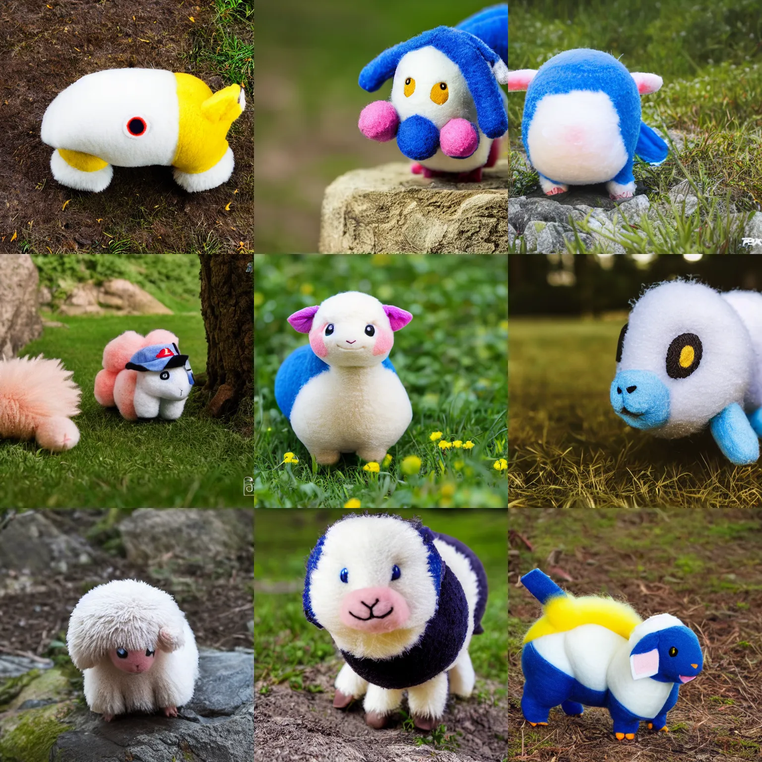Prompt: The pokemon mareep as a real life animal, nature photography, outdoors, XF IQ4, f/1.4, ISO 200, 1/160s, 8K, RAW, unedited