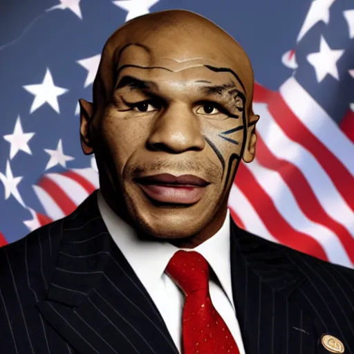 Prompt: mike tyson as a republican congressman