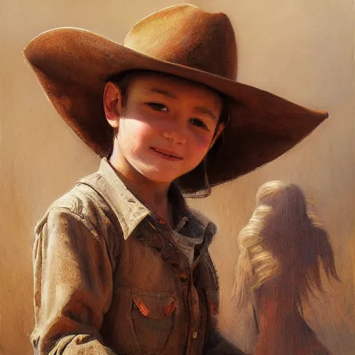Image similar to cowboy, western art, Lilia Alvarado, Sophie Anderson, Mark Arian, Bob Byerley