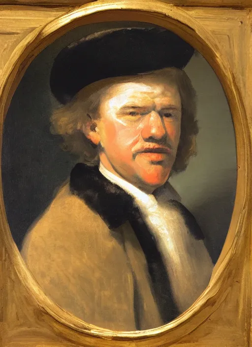 Prompt: portrait of Max Mayfield in the style of Rembrandt