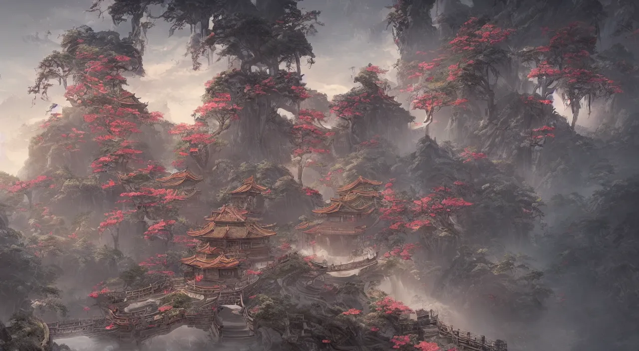 Image similar to beautiful painting of ancient china, unreal engine, ross tran, cinematic, intricate detail