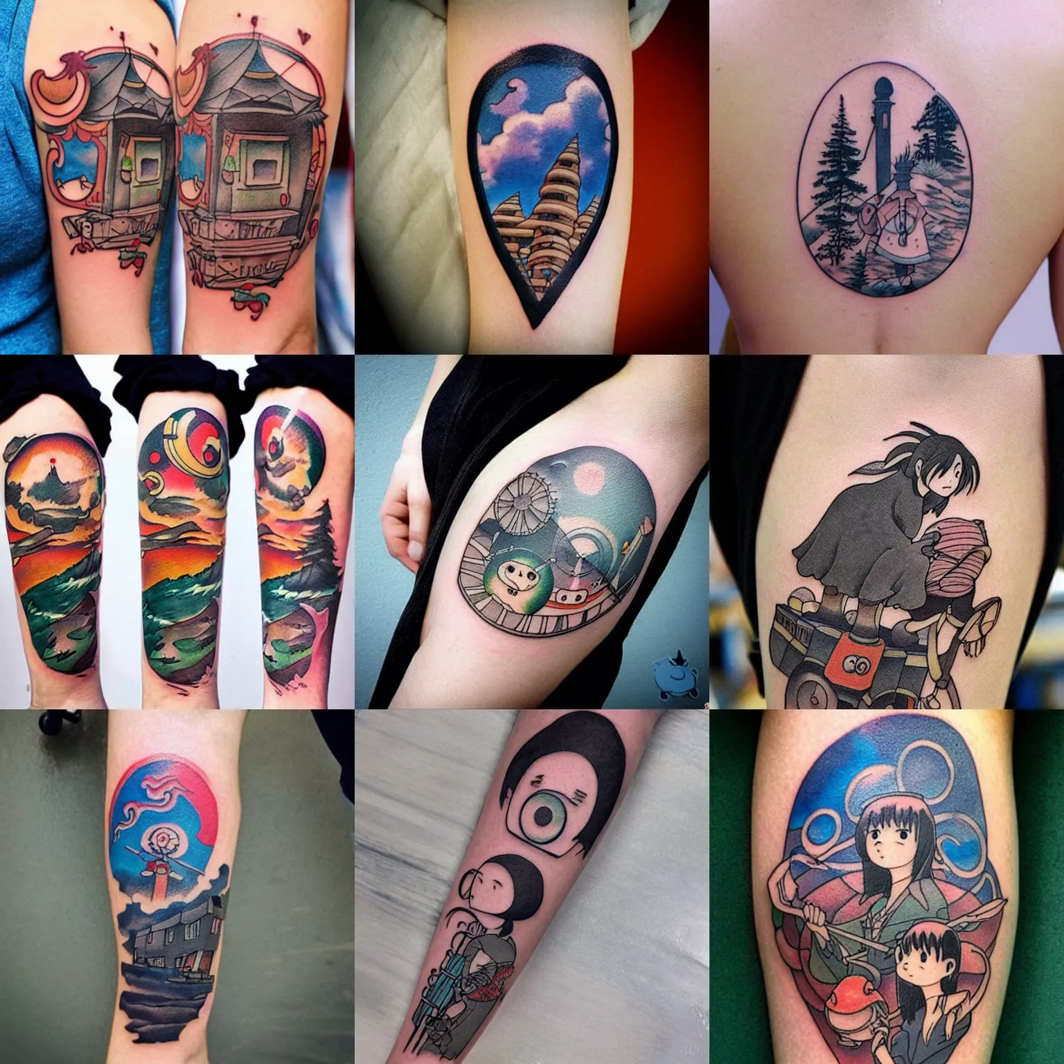 Prompt: ghibli tattoo