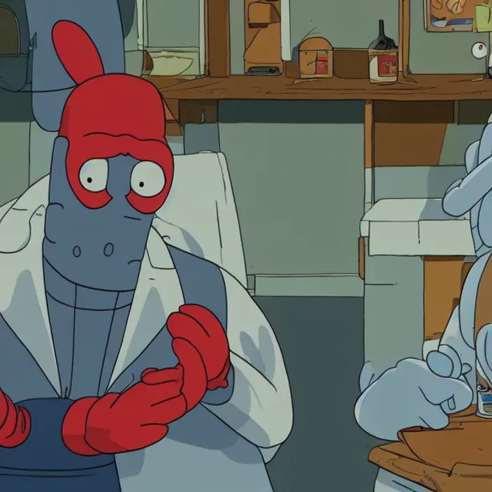Prompt: zoidberg and bender in real life, 8 k,