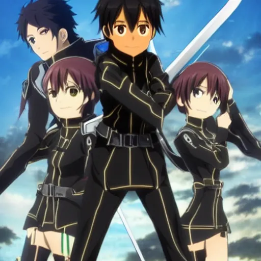 Image similar to Remi Malek as Kirito in Sword Art Online Movie Adaptation