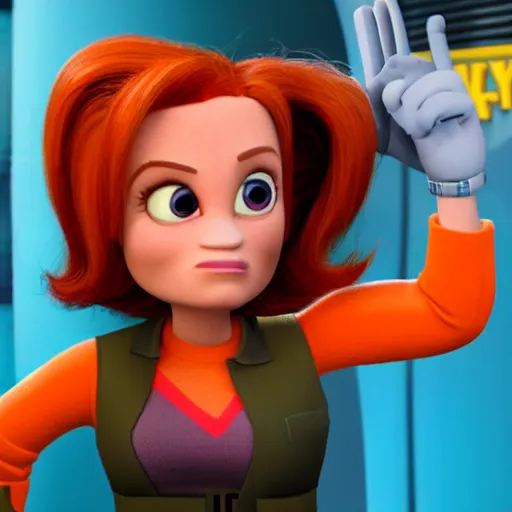 Prompt: Dana Scully in Wreck-it-Ralph