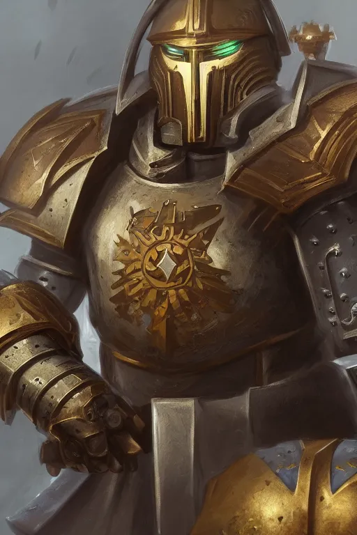 Image similar to armor portrait heros warhammer 4 0 k horus heresy fanart - the primarchs emperor by johannes helgeson animated with vfx concept artist & illustrator global illumination ray tracing hdr fanart arstation zbrush central hardmesh 8 k octane renderer comics stylized