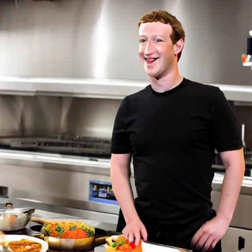 Prompt: mark zuckerberg as a celebrity chef