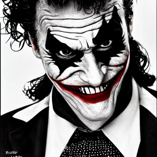 Image similar to joker by bruce weber