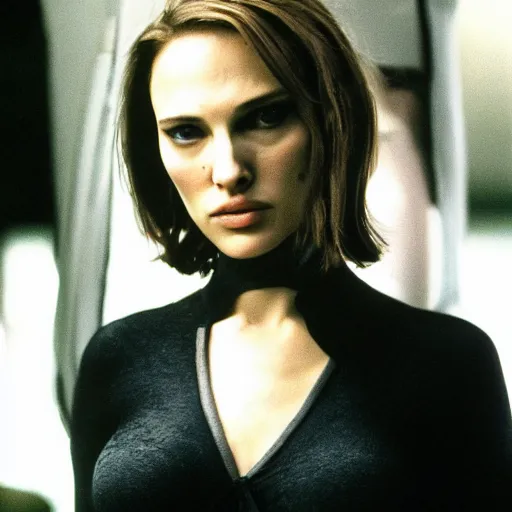 Prompt: scarlet Johansen eating Natalie portman whole, accurate face, correct face, style of kodax tri-x