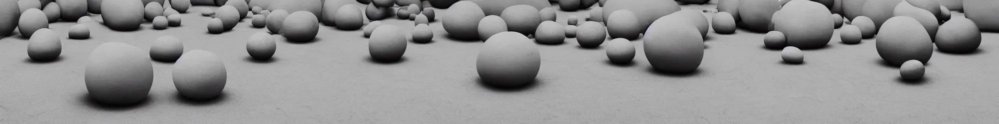 Prompt: line-up of many sisyphus pushing huge boulders through an empty space, white background, performance photography