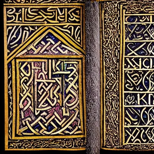 Prompt: the Book of Kells beautiful textures