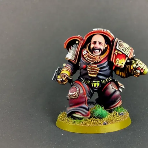 Image similar to danny devito painted wargaming miniature, warhammer 4 0 k, 4 k