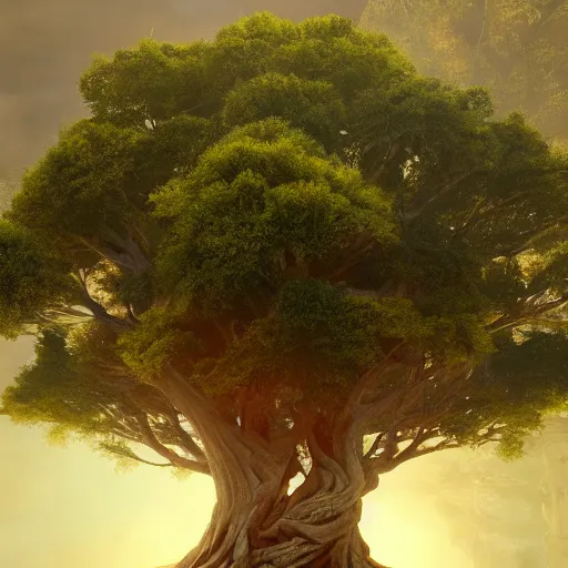 Prompt: full body pose, hyperrealistic photograph of the world tree, dim volumetric lighting, 8 k, octane beautifully detailed render, extremely hyper detailed, intricate, epic composition, cinematic lighting, masterpiece, trending on artstation, very very detailed, stunning, hdr, smooth, sharp focus, high resolution, award, winning photo, dslr, 5 0 mm