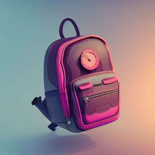 Prompt: a futuristic backpack in strawberry fruit design, digital art, artgem, octane render, artstation, hasselblad photo, 4 k resolution, fashion design, product photo