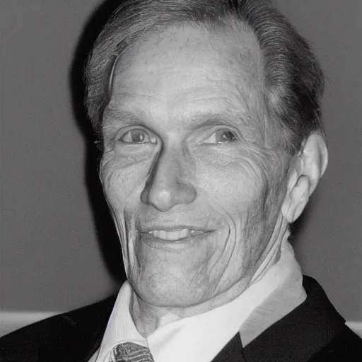 Prompt: A photograph portrait of old Jerma985 in his eighties who looks like Jerma985 wearing a suit in the 1990s, taken in the early 1990s, grainy, taken on a 1990s Camera, realistic, hyperrealistic, very realistic, highly detailed, very detailed, extremely detailed, detailed, digital art, trending on artstation