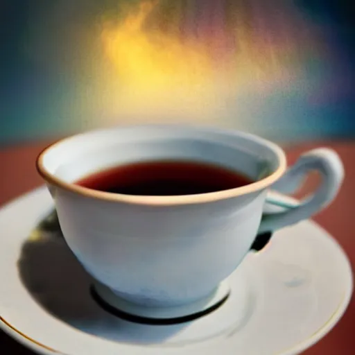 Image similar to storm in a teacup, photo realistic, photoshopped