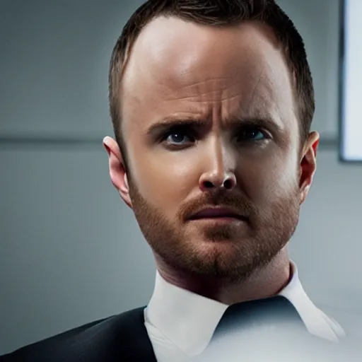 Image similar to aaron paul as agent 47 in hitman