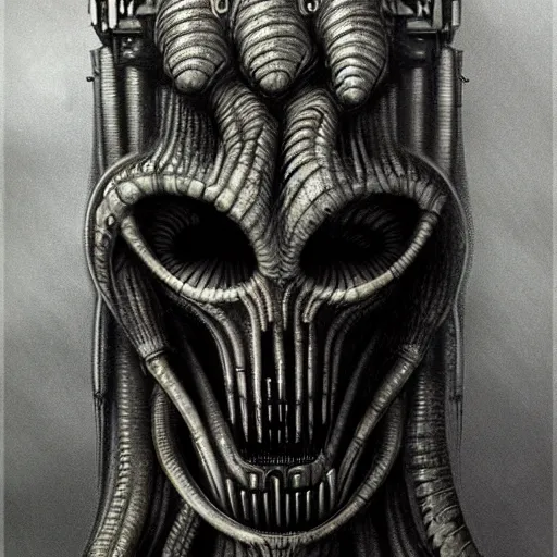 Prompt: giger, trending on artstation