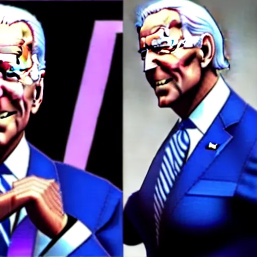 Image similar to Joe Biden in JoJo's Bizarre Adventure