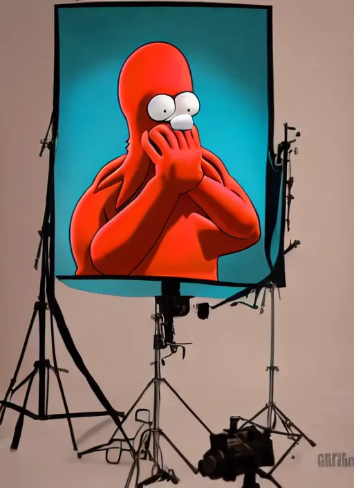 Prompt: 3 0 0 0 ( dr. john a. zoidberg ), portrait photography feroflex photorealistic studio lighting ektachrome detailed intricate face details, ultradetails, beautiful face, realistic shaded perfect face, extremely fine details